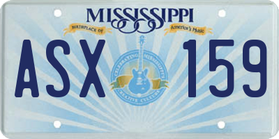 MS license plate ASX159