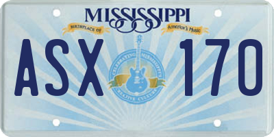 MS license plate ASX170