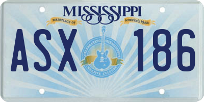 MS license plate ASX186