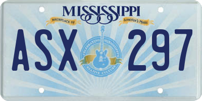 MS license plate ASX297