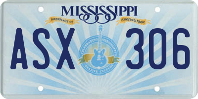 MS license plate ASX306