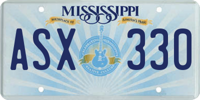 MS license plate ASX330