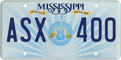 MS license plate ASX400