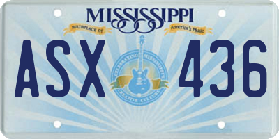 MS license plate ASX436