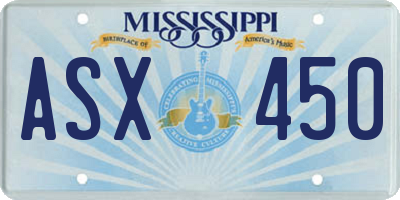 MS license plate ASX450