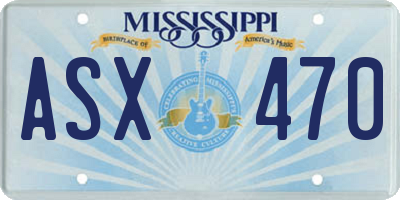 MS license plate ASX470