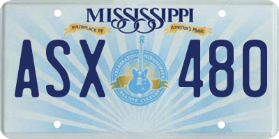 MS license plate ASX480