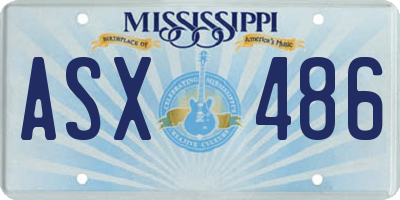 MS license plate ASX486