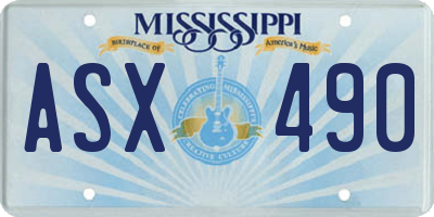 MS license plate ASX490