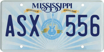 MS license plate ASX556