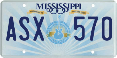 MS license plate ASX570