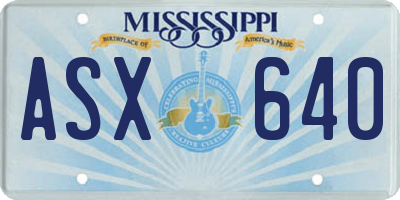 MS license plate ASX640