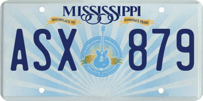 MS license plate ASX879