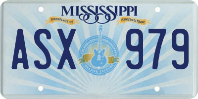 MS license plate ASX979