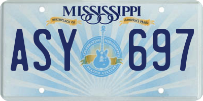 MS license plate ASY697