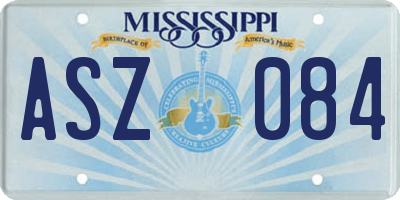 MS license plate ASZ084