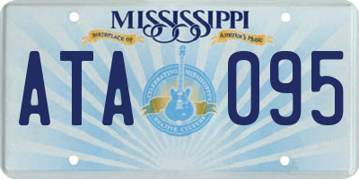 MS license plate ATA095