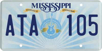 MS license plate ATA105