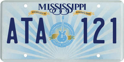 MS license plate ATA121