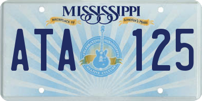MS license plate ATA125