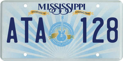 MS license plate ATA128
