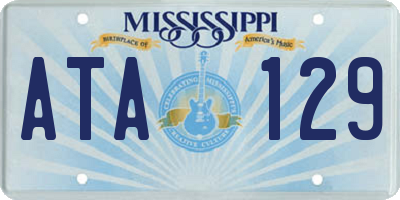 MS license plate ATA129