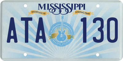MS license plate ATA130