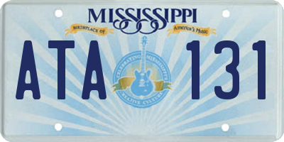 MS license plate ATA131