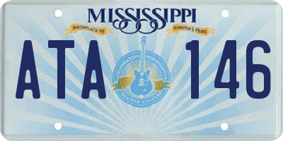 MS license plate ATA146