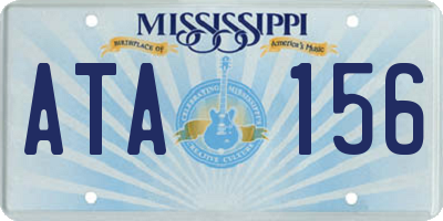 MS license plate ATA156