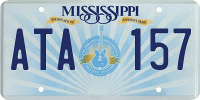 MS license plate ATA157