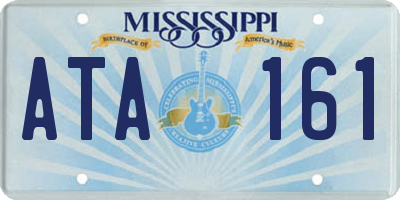 MS license plate ATA161