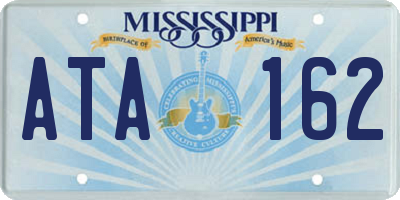 MS license plate ATA162