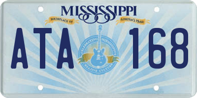 MS license plate ATA168