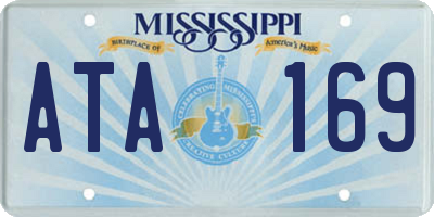 MS license plate ATA169