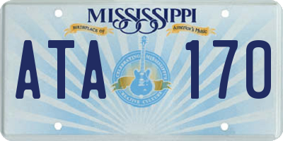 MS license plate ATA170