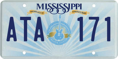 MS license plate ATA171