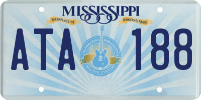 MS license plate ATA188