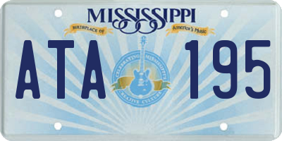 MS license plate ATA195