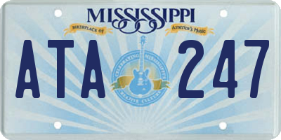 MS license plate ATA247