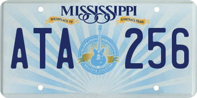 MS license plate ATA256