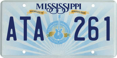 MS license plate ATA261