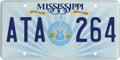 MS license plate ATA264