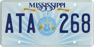 MS license plate ATA268