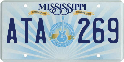 MS license plate ATA269