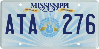 MS license plate ATA276