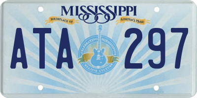 MS license plate ATA297