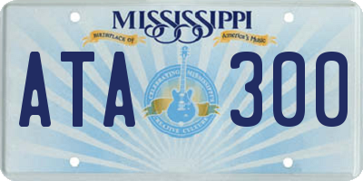 MS license plate ATA300