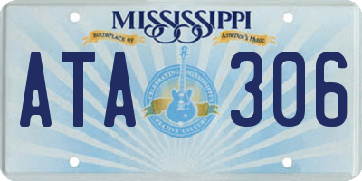 MS license plate ATA306