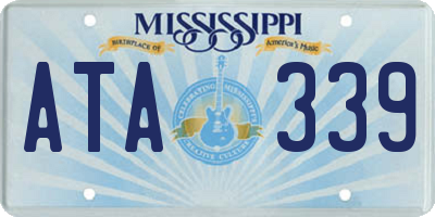 MS license plate ATA339